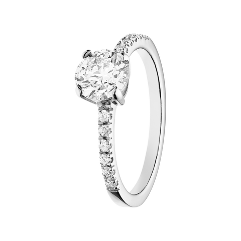 white gold round