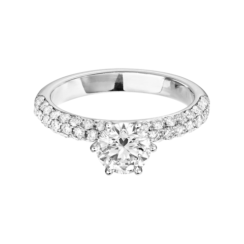white gold round