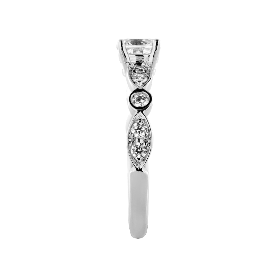 white gold - round white gold - round