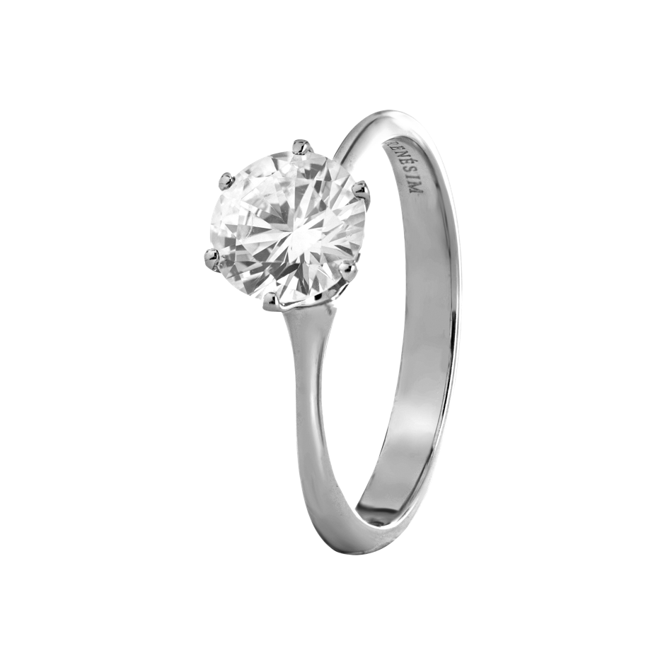 white gold - round white gold - round