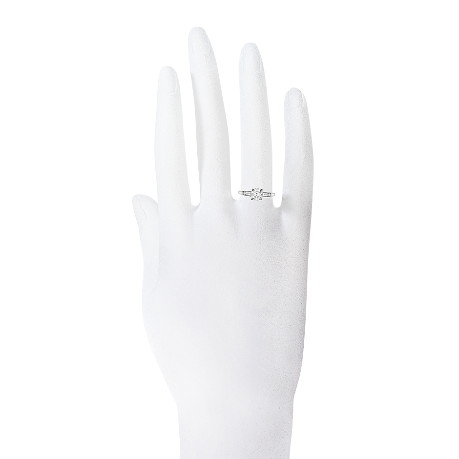 white gold - round white gold - round