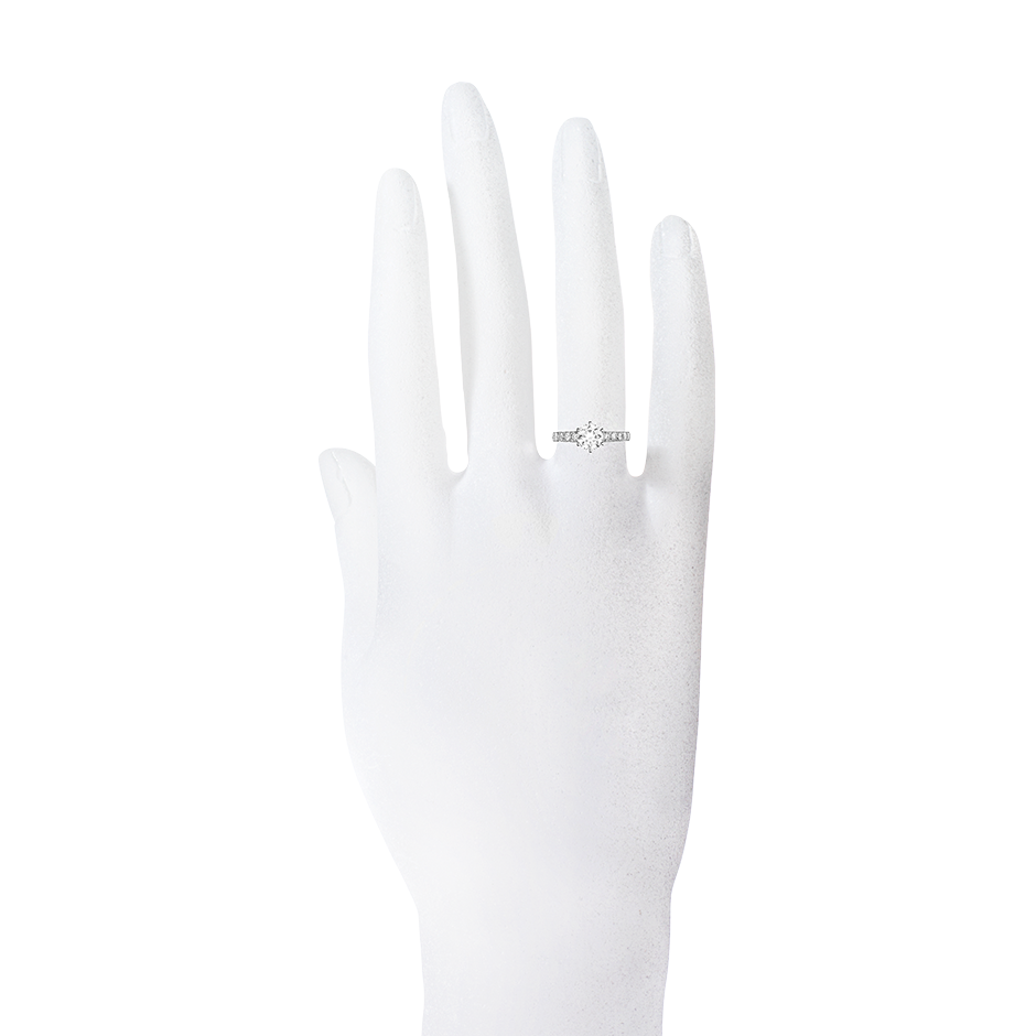 white gold - round white gold - round