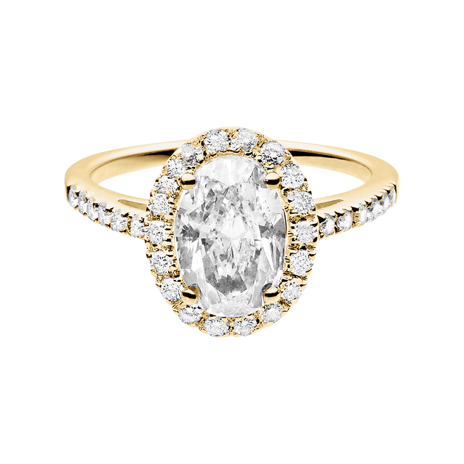 yellow gold - oval yellow gold - oval
