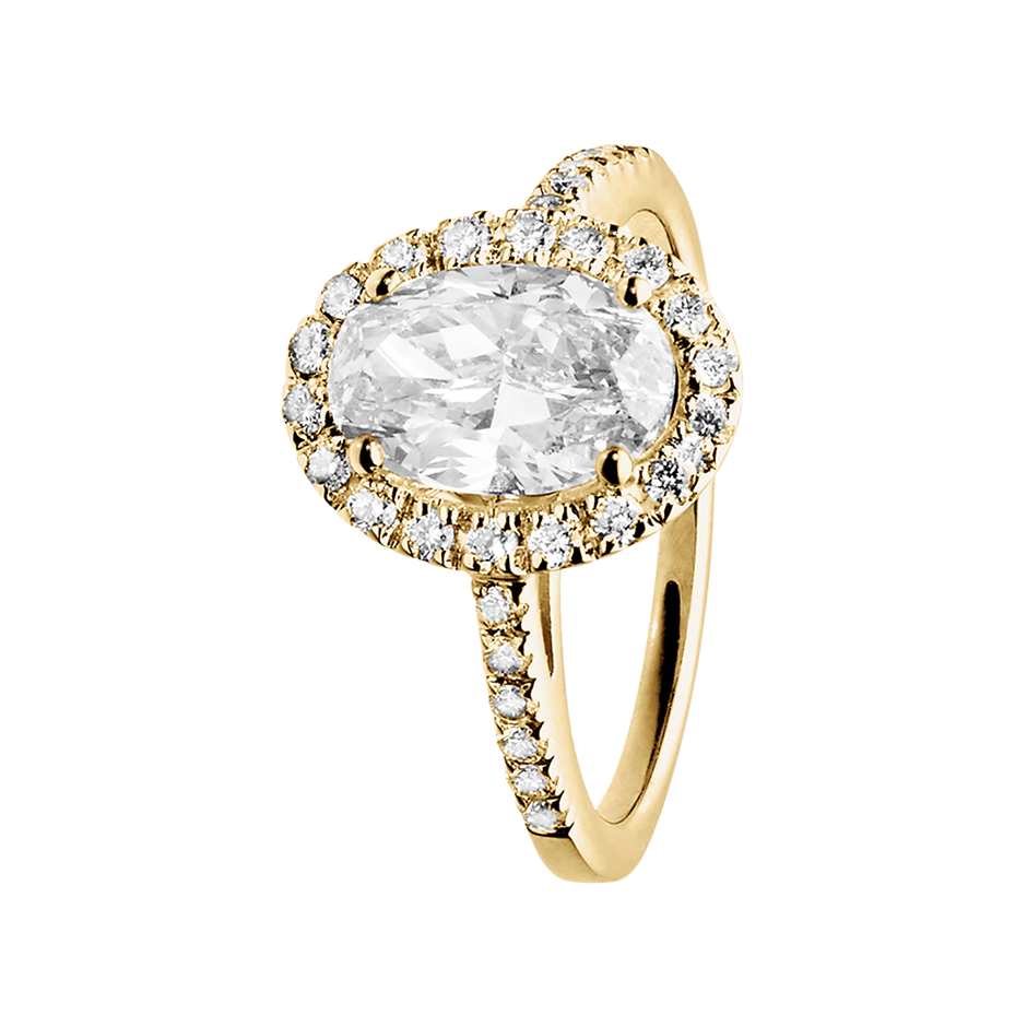 yellow gold - oval yellow gold - oval