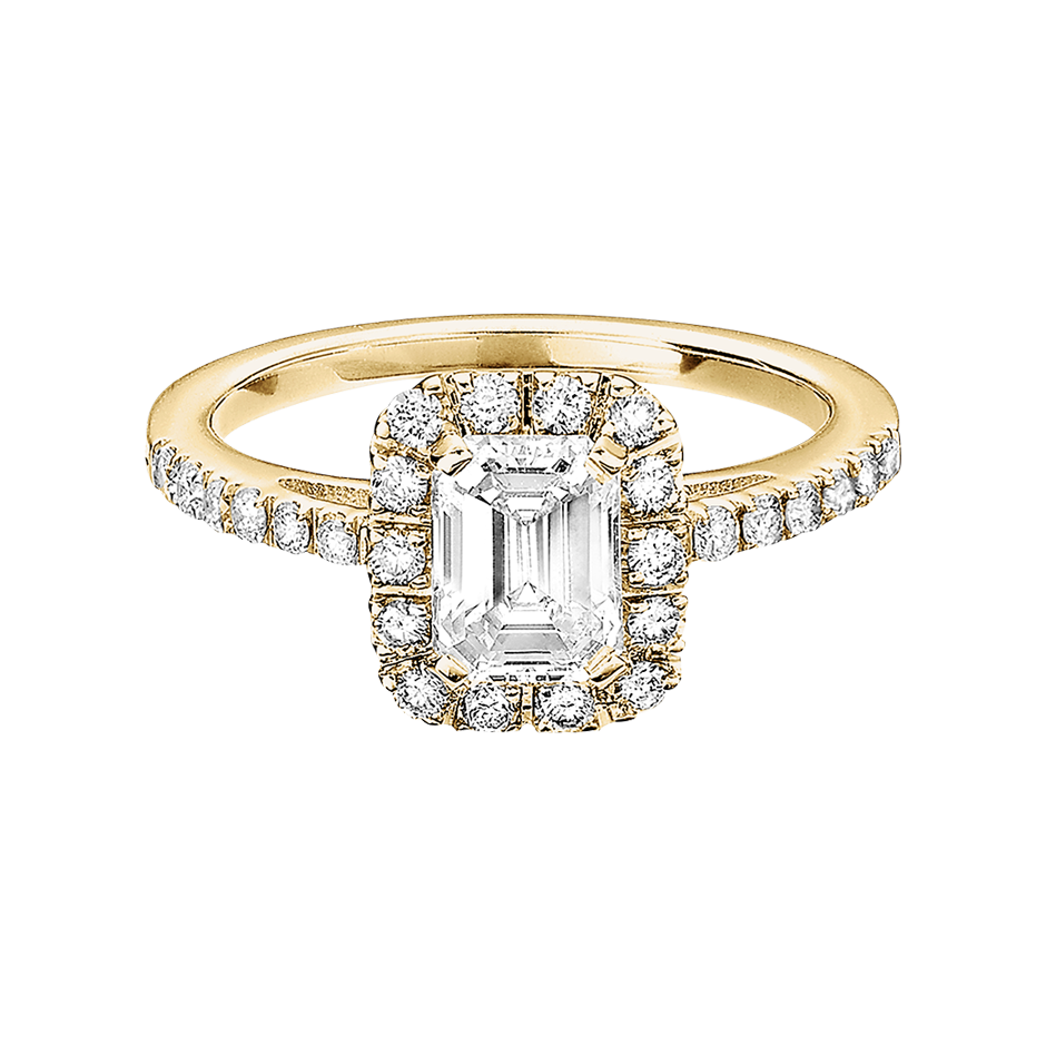 yellow gold - emerald yellow gold - emerald