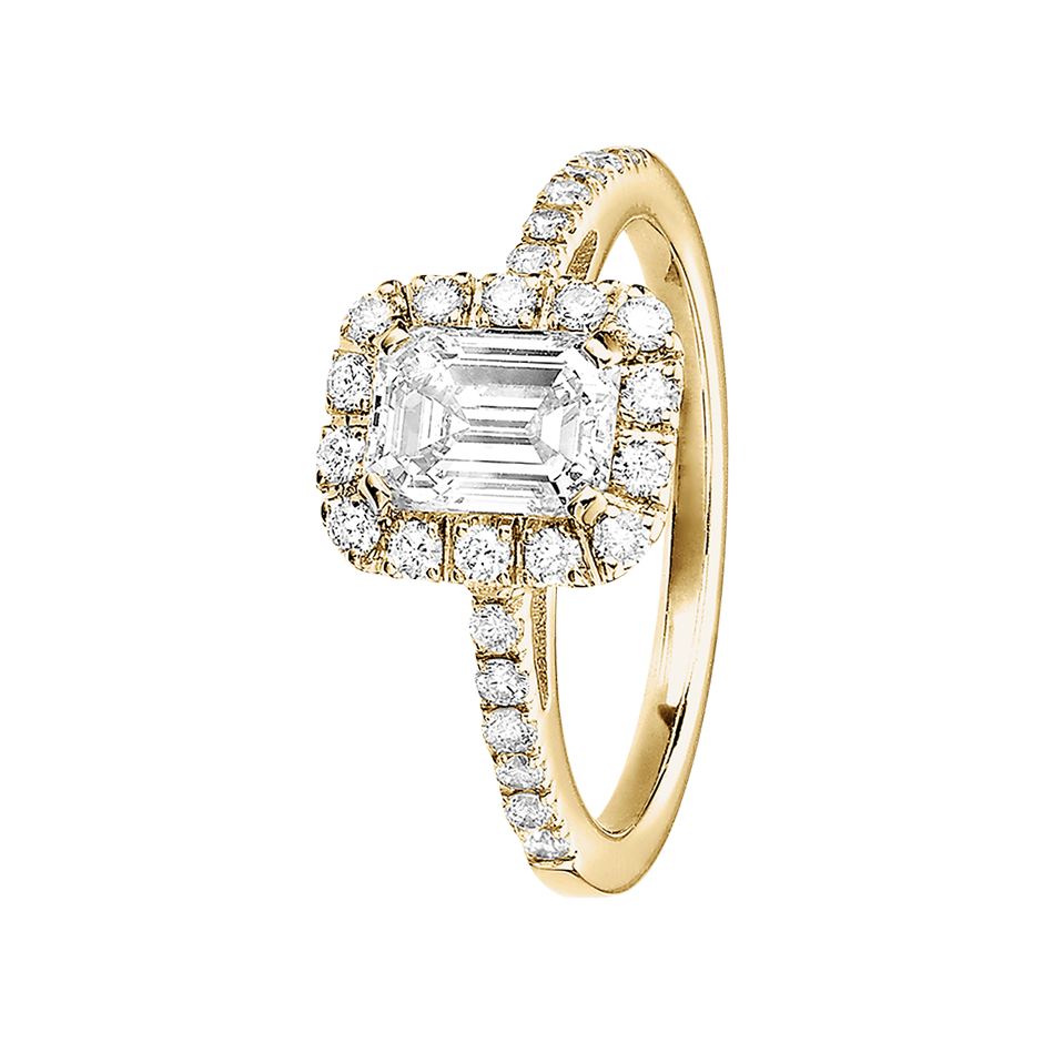 yellow gold - emerald yellow gold - emerald