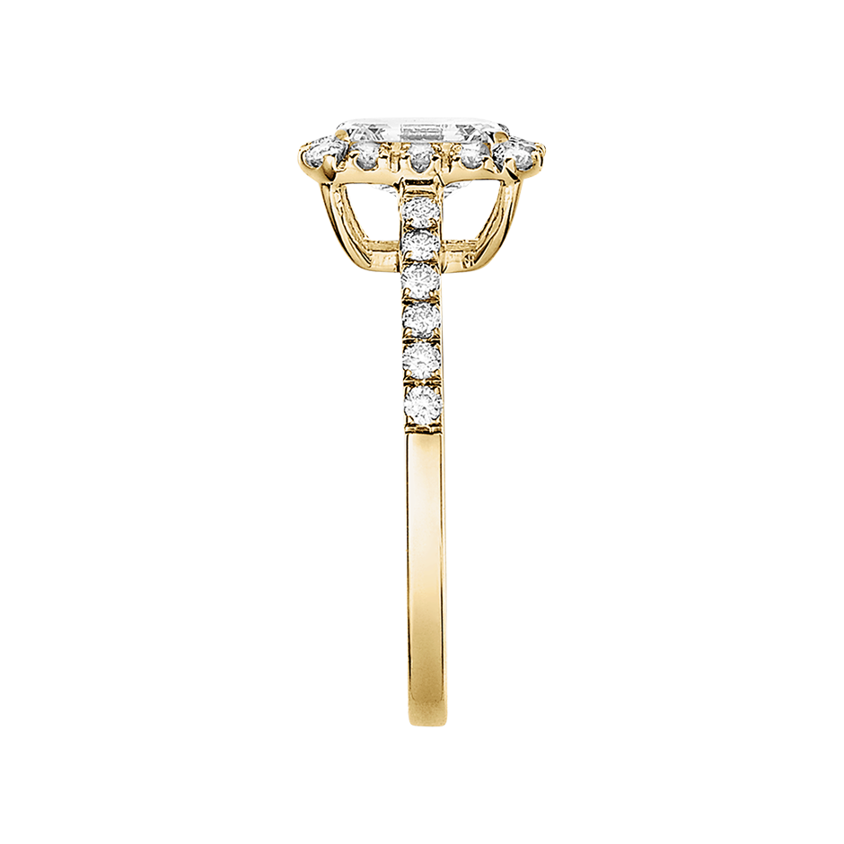 yellow gold - emerald yellow gold - emerald