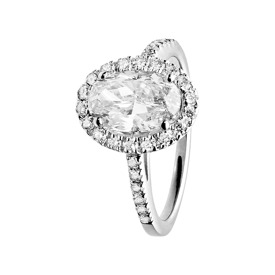 white gold - oval white gold - oval