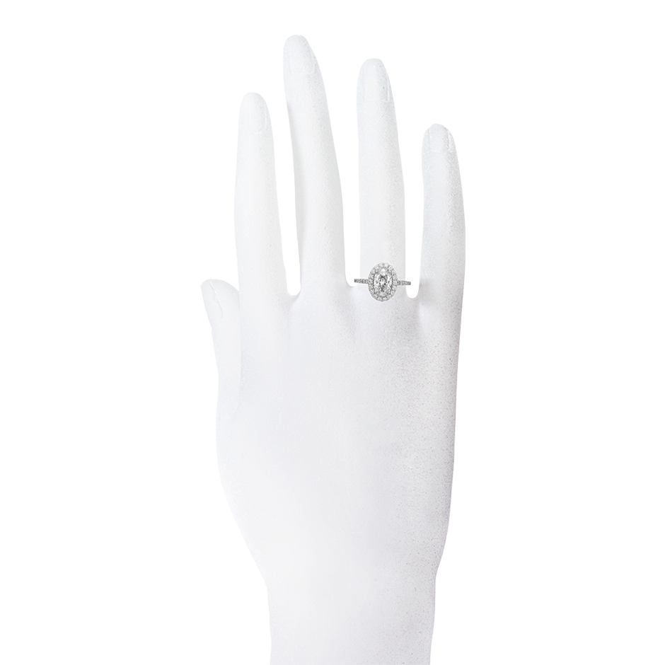 white gold - oval white gold - oval