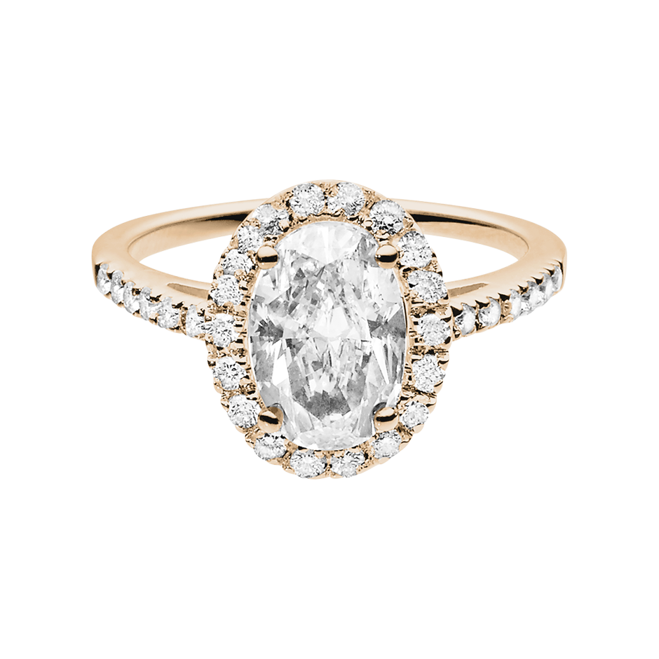 rose gold - oval rose gold - oval