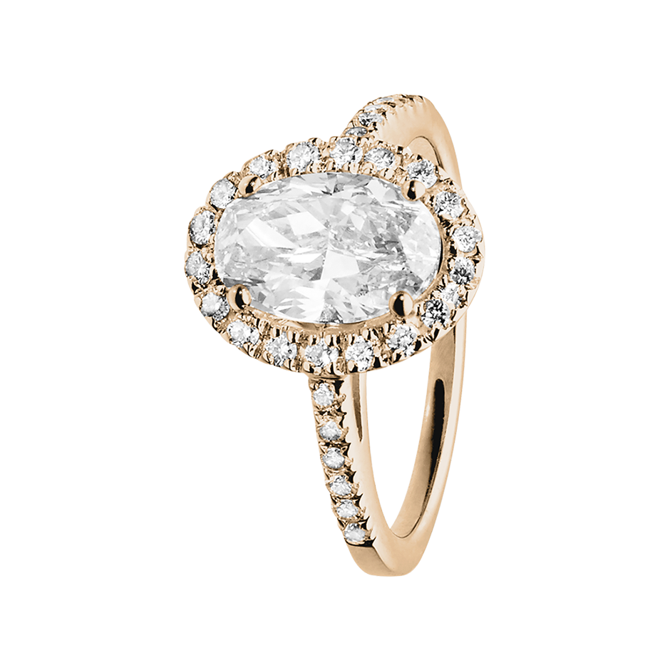 rose gold - oval rose gold - oval