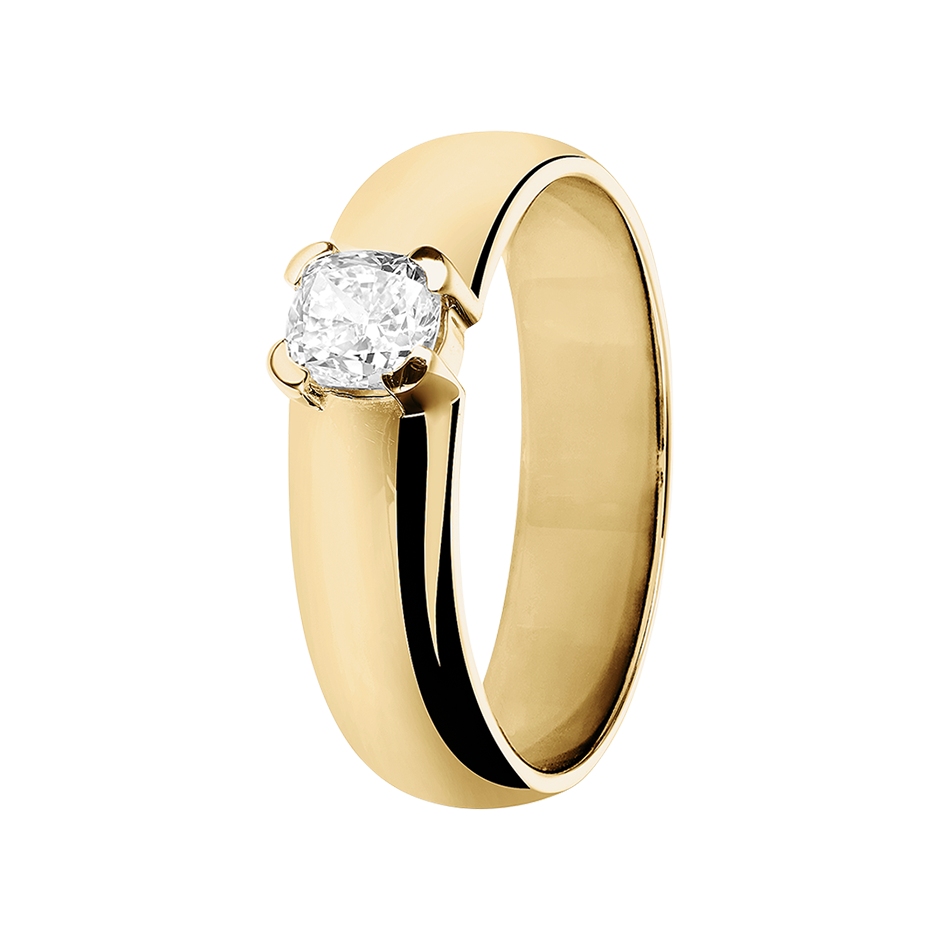 yellow gold - cushion yellow gold - cushion