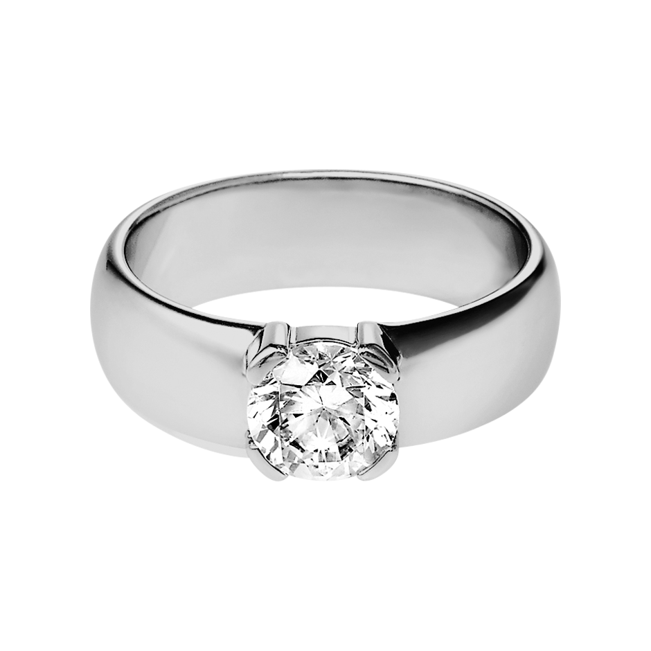 white gold - round white gold - round