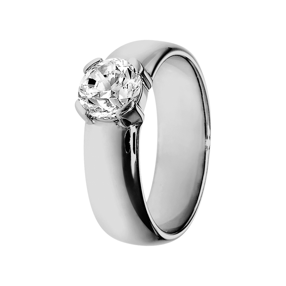 white gold - round white gold - round