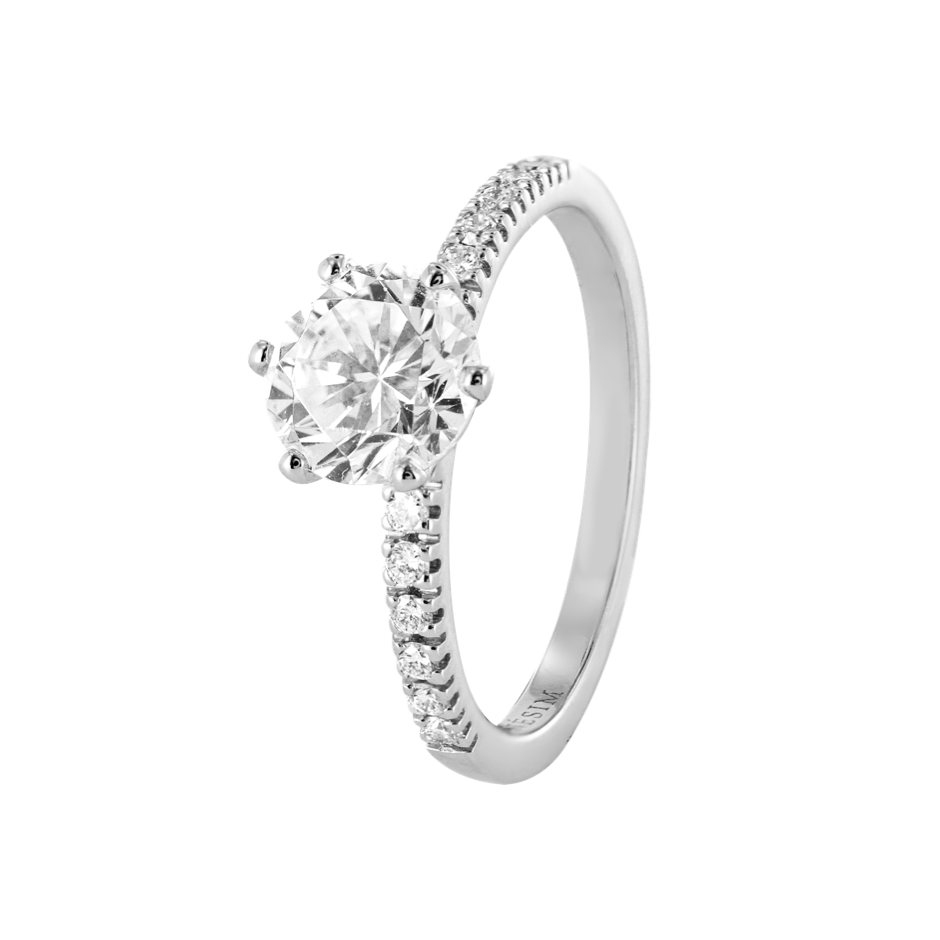 white gold - round white gold - round