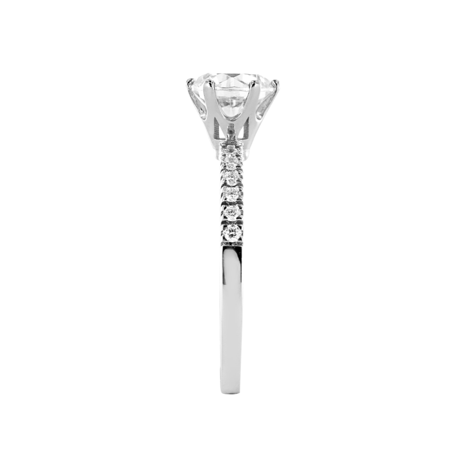 white gold - round white gold - round