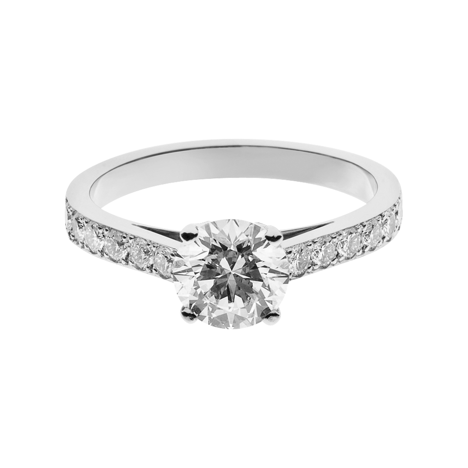 white gold - round white gold - round