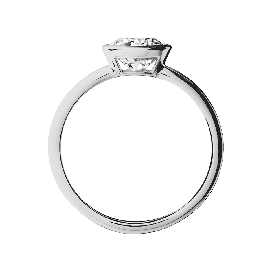 white gold - round white gold - round