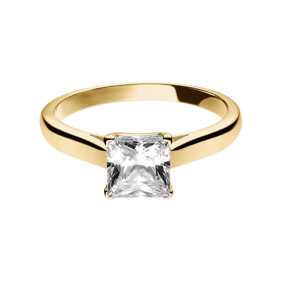 Zürich With 0.72 Karat Princess Form Naturdiamant Zürich With 0.72 Karat Princess Form Naturdiamant