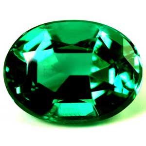 1.39 Karat Oval Form Emerald Gemstone