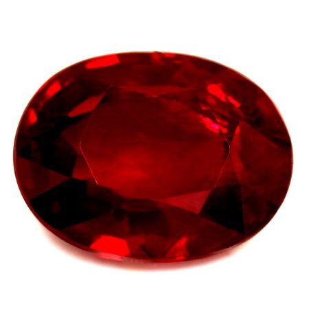 2.48 Karat Oval Form Ruby Gemstone