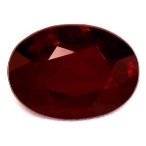 0.88 Karat Oval Form Ruby Gemstone