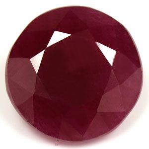 6.21 Karat Brillant Form Ruby Gemstone