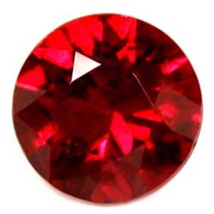 0.54 Karat Brillant Form Ruby Gemstone