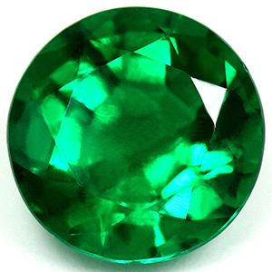 2.42 Karat Brillant Form Emerald Gemstone