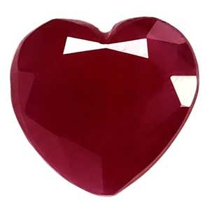 1.09 Karat Herz Form Ruby Gemstone
