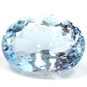 9.79 Karat Oval Form Aquamarine Gemstone