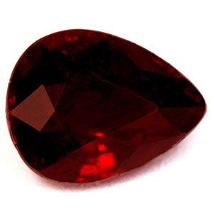 2.05 Karat Tropfen Form Ruby Gemstone