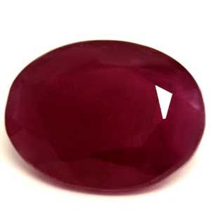 1.57 Karat Oval Form Ruby Gemstone