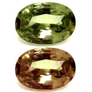 0.74 Carat Ovale Formulaire Alexandrite Gemstone