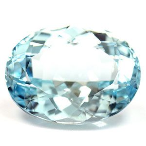 9.4 Karat Oval Form Aquamarine Gemstone