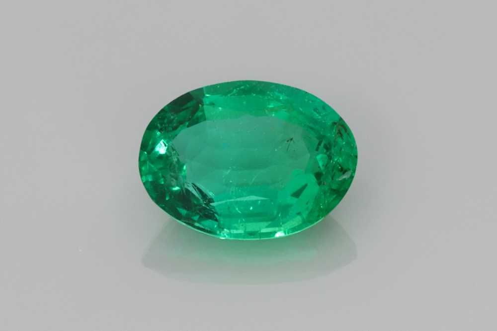 1.11 Karat Oval Form Emerald Gemstone