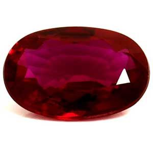 0.46 Karat Oval Form Ruby Gemstone