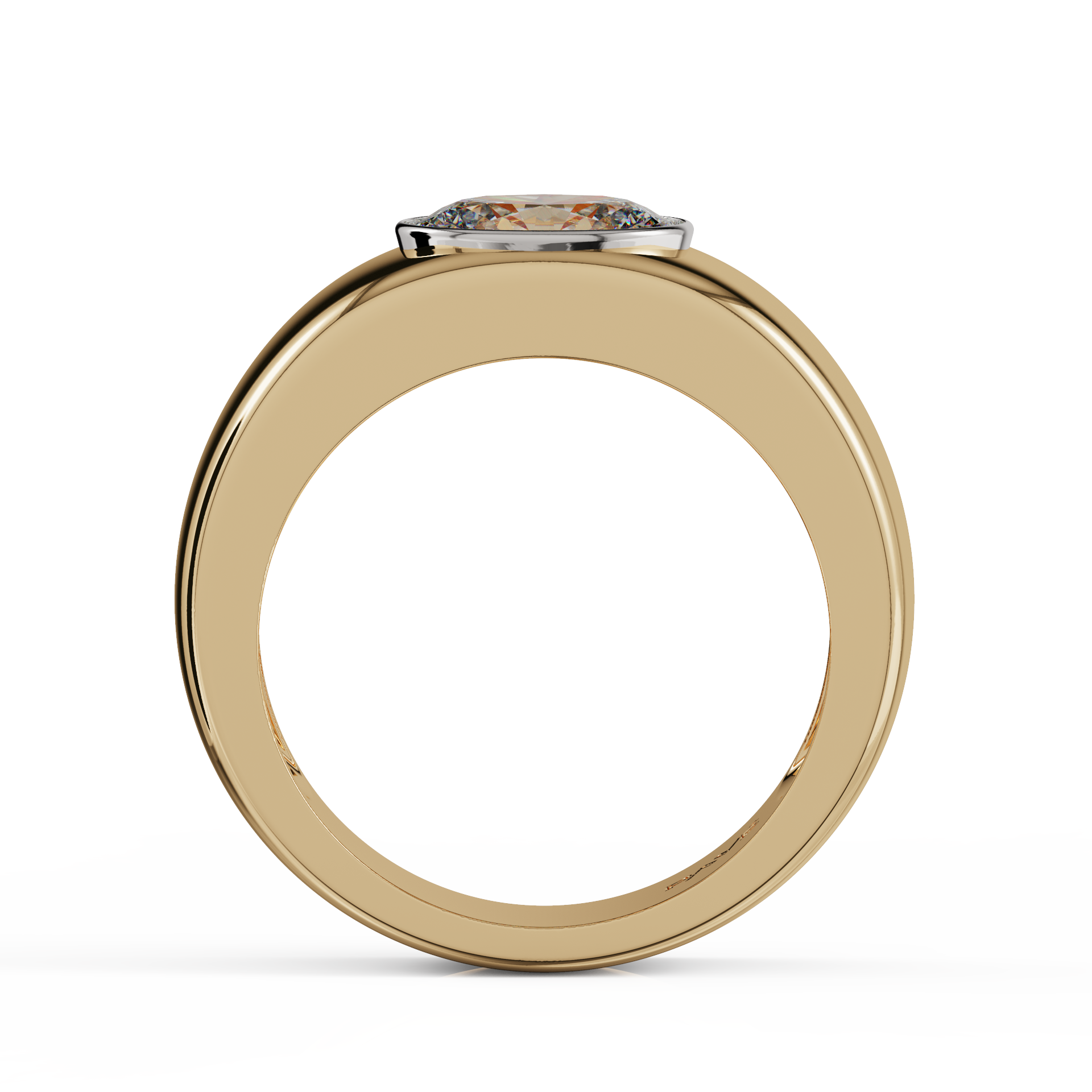 yellow gold - oval