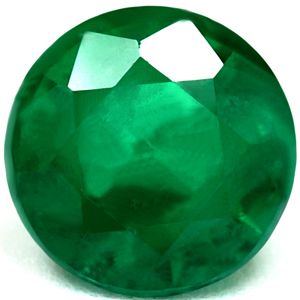 1.11 Carat Round Shape Emerald Gemstone