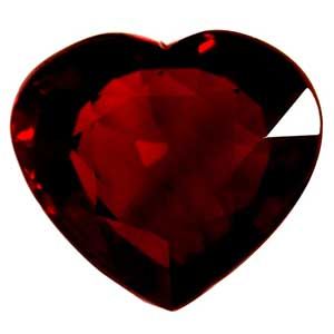 3.57 Karat Herz Form Ruby Gemstone