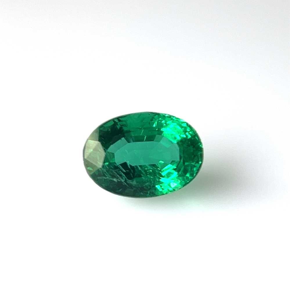 5.54 Carat Oval Shape Emerald Gemstone