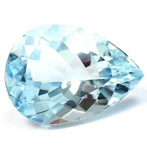 8.21 Karat Tropfen Form Aquamarine Gemstone