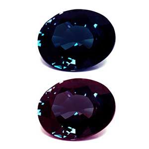 2.25 Carat Oval Shape Alexandrite Gemstone