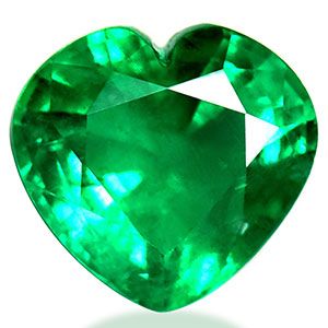 2.04 Carat Heart Shape Emerald Gemstone