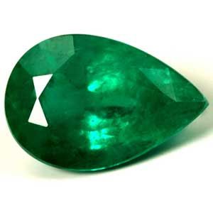 2.06 Karat Tropfen Form Emerald Gemstone