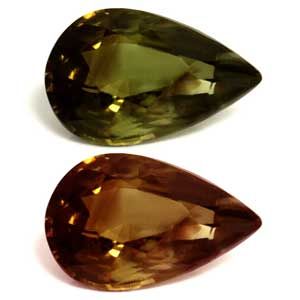 1.03 Carat Gouttes Formulaire Alexandrite Gemstone
