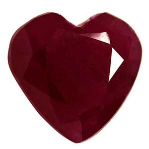 1.11 Carat Cœur Formulaire Ruby Gemstone