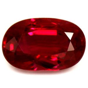 0.67 Carat Oval Shape Ruby Gemstone