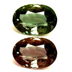 0.85 Karat Oval Form Alexandrite Gemstone