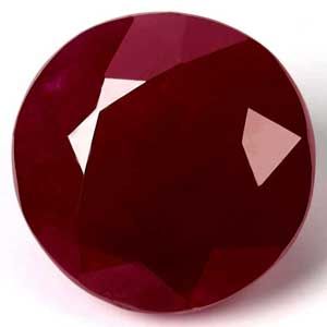 4.09 Karat Brillant Form Ruby Gemstone